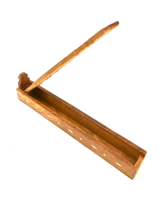 Mini Coffin Style Wooden Incense Stick Holder - SmokeZone 420