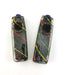 4" Rasta Striped Electric Fumed Block Hand Pipe - SmokeZone 420