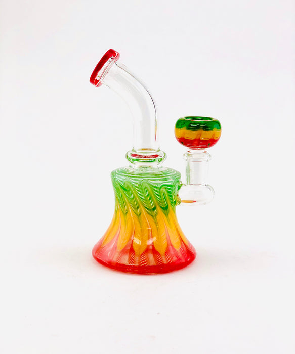 5" Full Wrap & Rake Color Dab Rig - SmokeZone 420