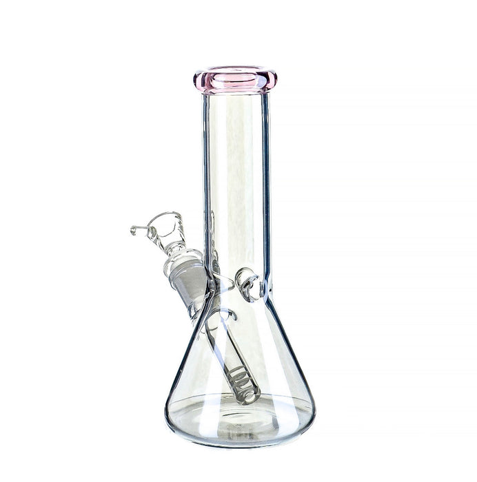8" Mini Metallic Gun Metal Look Beaker Water Pipe - SmokeZone 420