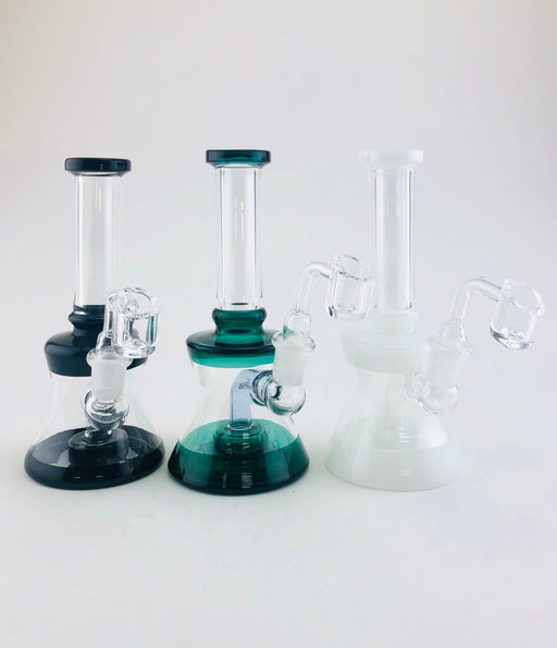 7" Straight Tube Beaker Base Shower Dab Rig - SmokeZone 420