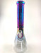 14" 7mm Art Work Anodized Beaker Water Pipe - SmokeZone 420