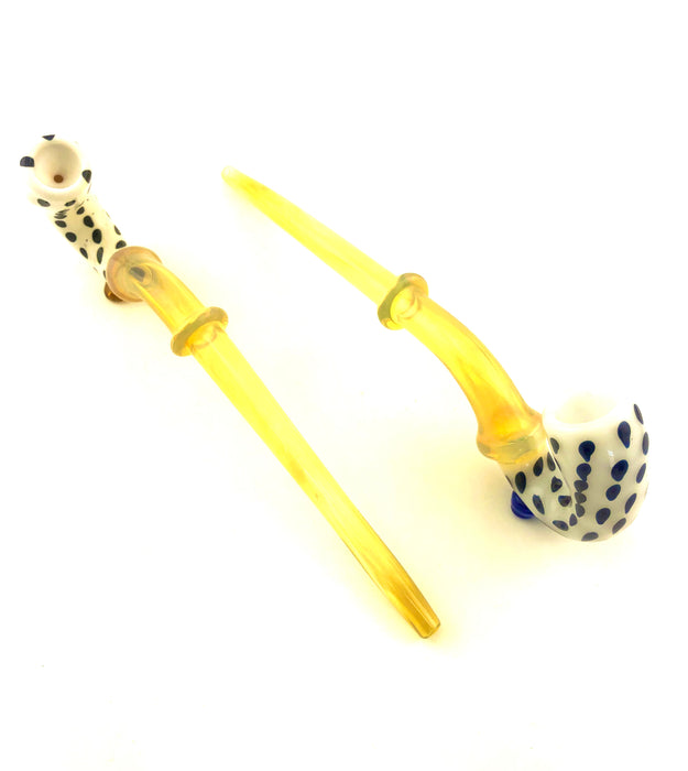 10" Fumed Polka Dot Head Gandalf Pipe - SmokeZone 420