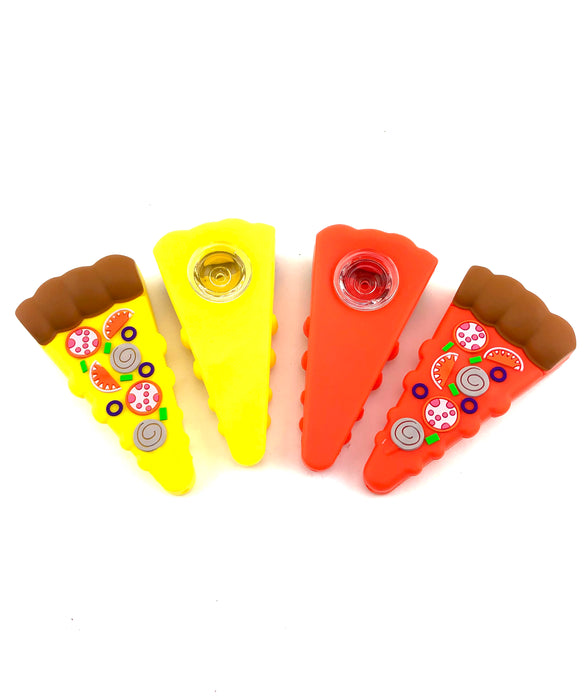 4" Pizza Slice Silicone Hand Pipe - SmokeZone 420