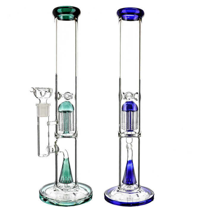 16" Tree & Cone Shower Perc Water Pipe - SmokeZone 420