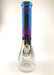 14" 7mm Art Work Anodized Beaker Water Pipe - SmokeZone 420