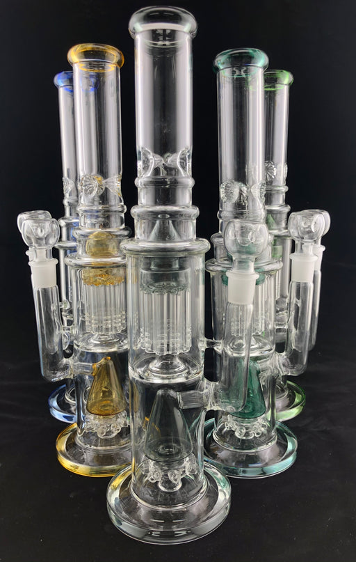 15" Tree & Cone Perc Water Pipe - SmokeZone 420