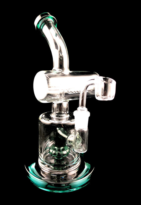 10" Inline Cylinder & Shower Perc Dab Rig - SmokeZone 420