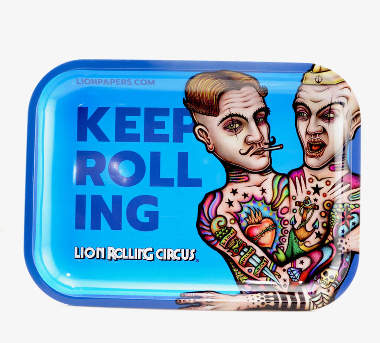 Keep Rolling Lion Rolling Circus Rolling Trays - Large Size - SmokeZone 420