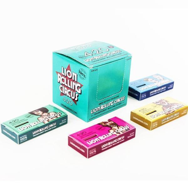 Lion Rolling Circus 420 Block 1¼ Transparent Rolling Paper - SmokeZone 420