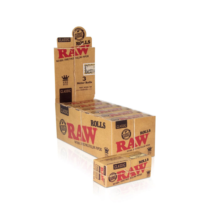 RAW Classic 3 Meter Rolls Rolling Paper - SmokeZone 420