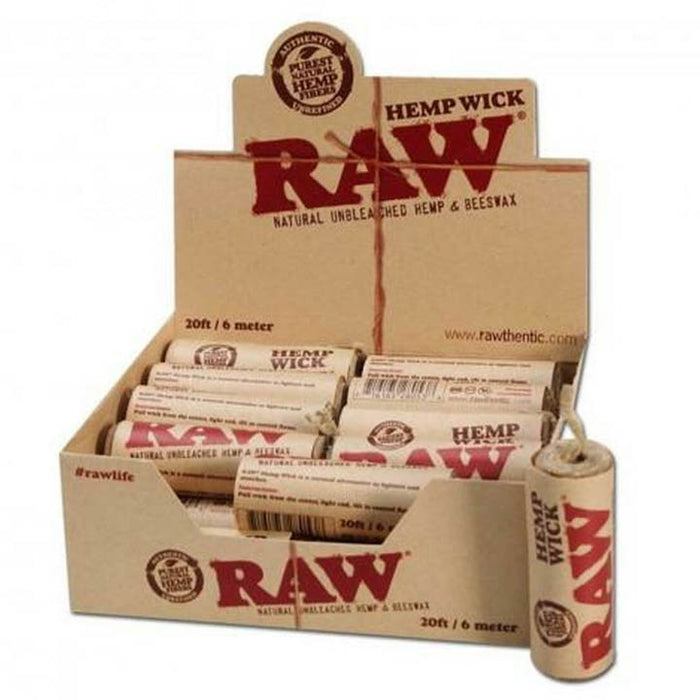 RAW Hemp Wick - 20ft / 6 Meter - SmokeZone 420