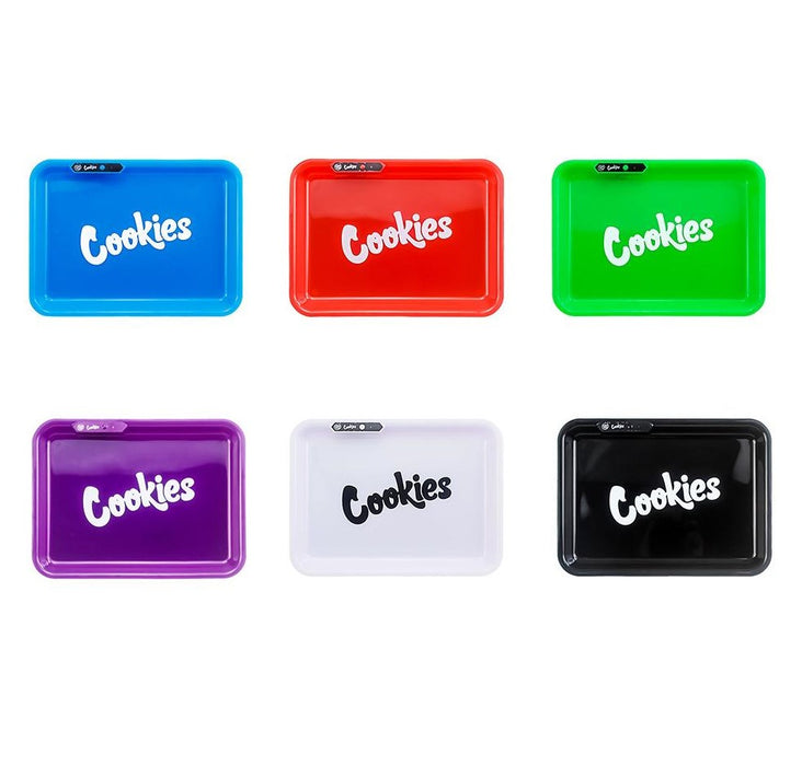 Cookies LED Glow Rolling Tray - SmokeZone 420