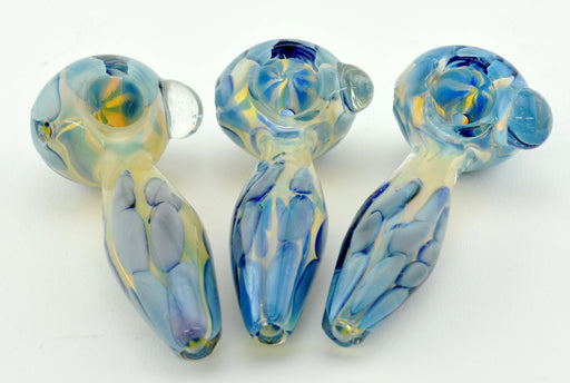 4" Side Bead Inside Polka Dot Hand Pipe - SmokeZone 420