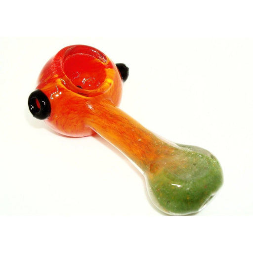 3" Flat Mouth Full Rasta Color Hand Pipe - SmokeZone 420